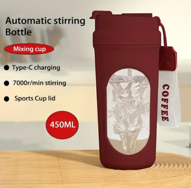 Automatic Self-Stirring Bottle | 500mAh Rechargeable, Type-C Charging, Leak-Proof, BPA-Free, Portable Protein Shaker & Drink Mixer - Image 2