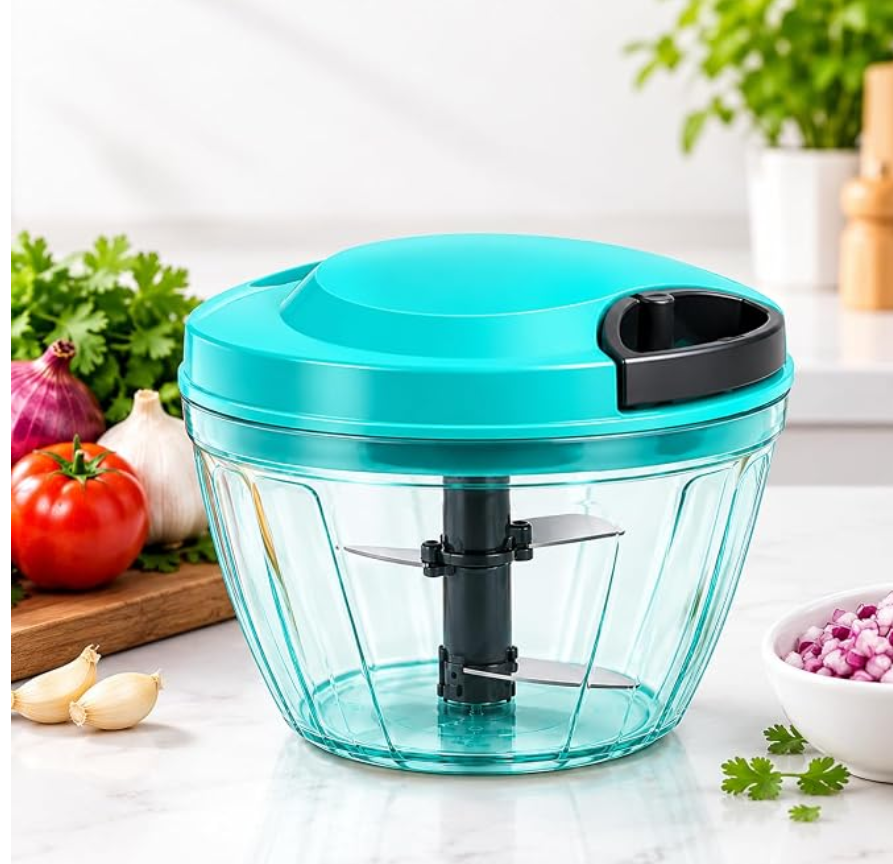 Chopper with 3-Blade Stainless Steel Cutter
